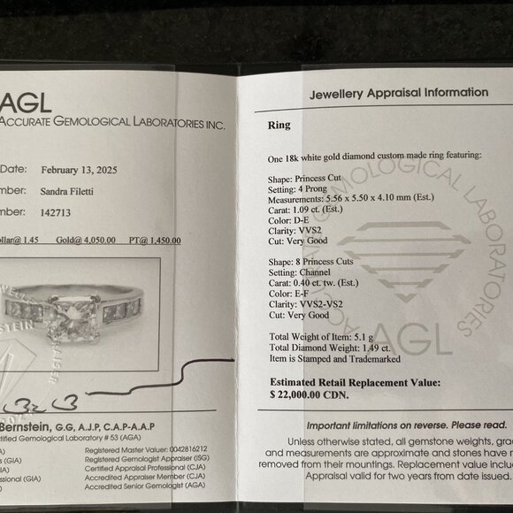 18k White Gold Diamond Custom Rings - Picture 3 of 8